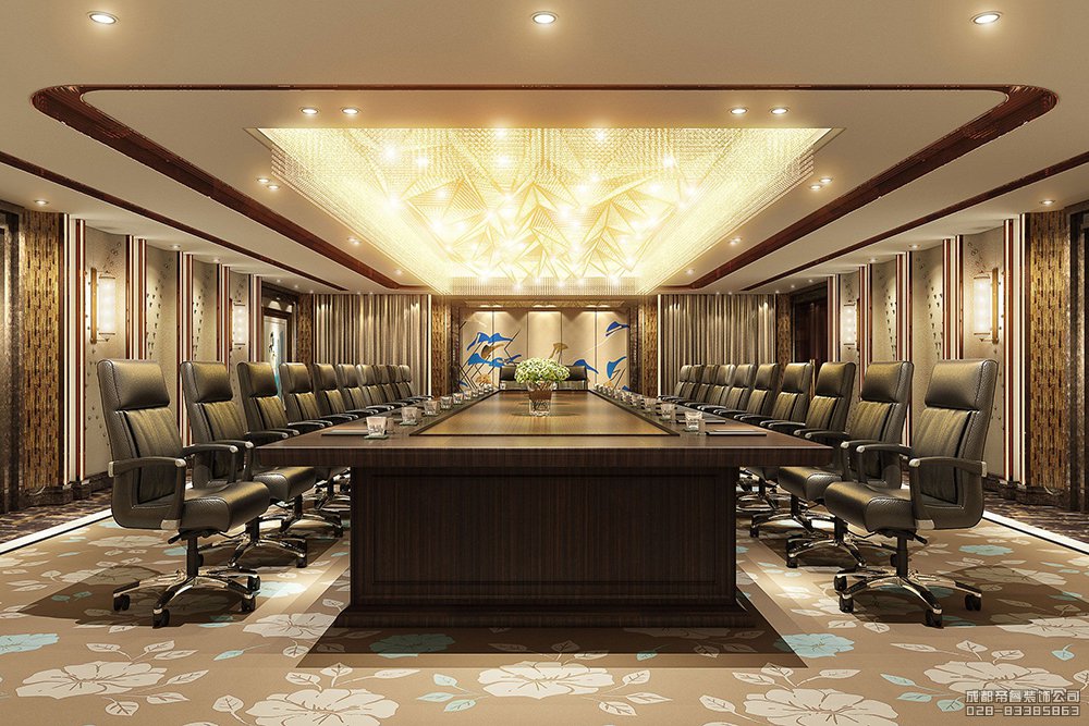 中式酒店會議廳設(shè)計(jì)效果圖